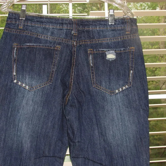 SPOON JEANS Distressed Dark Wash Jeans Size 11 - Picture 5 of 6